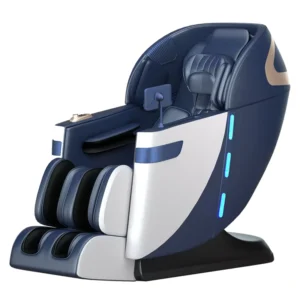 Luxury Portable Foldable PU Leather Zero Gravity Heating Massage Chair for Office Use