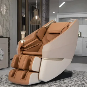 Luxury Pu Leather Full Body Massage Chair Equipped with Folding Recliner Zero Gravity 3D SL Track for Home Relaxation
