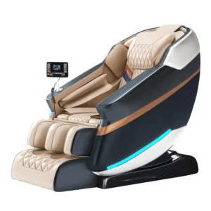 Luxury Pu Leather Full Body Massage Chair Recliner Zero Gravity and 3D SL Track for Relaxing Home Use with Ai Voice Control