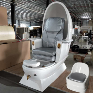 Luxury Salon Egg Shape Electric Massage Manicure Chair Modern No Plumbing Pedicure Chair Pipeless