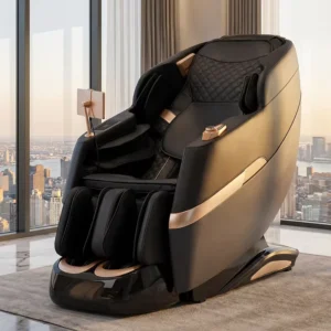 Luxury Shiatsu Full Body SL Track Massage Chair Zero Gravity Foldable Recliner Foot Massage Leather PU Waist Neck