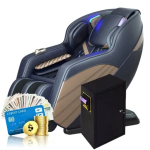 Luxury Shiatsu Zero Gravity Electric Dual Core 3D Bill Coin Operated Vending Massage Chair for Full Body