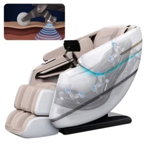 Luxury Smart Sound Wave 4D Manipulator Wired Massage Chair Manual Mechanical Arm Full Body Massage Bluetooth Hot Compress Voice