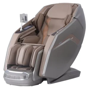 Luxury Voice PU Leather Electric Super Long Track zero Gravity Full Body 4D Massage Chair with Foot Leg Back Massager