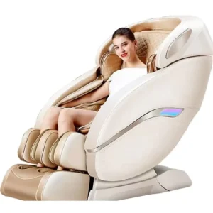 Luxury White Electric Full Body 6D AI Massage Chair Zero Gravity Power Recliner with Air Bags