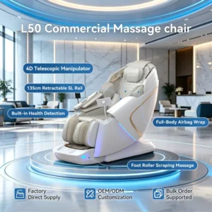 Luxury Zero Gravity 4D Core Extended SL Rail Full Airbag Waist Heating OEM ODM Home Commercial SPA Massage Body