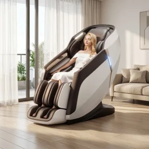 Luxury Zero Gravity Shiatsu Leather Massage Chair for Home