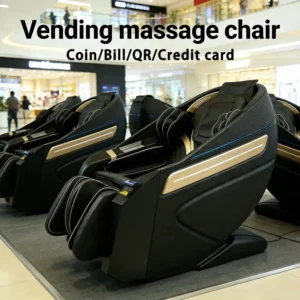 Mall Electric Shiatsu Bill Dollar Paper Money Coin Operated Airport Commercial Use Vending Massage Chair For Business