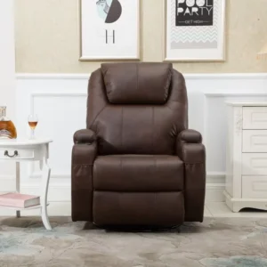 Manual Reclining Sofa Adjustable Leisure Lounge Sofa for Waiting Living Room Bedroom Apartment Hotel Office Swivel Rocker Chair