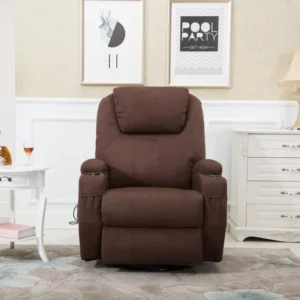Manual Reclining Sofa Swivel Rocker Chair Adjustable Leisure Lounge Sofa for Waiting Living Room Bedroom Apartment Hotel Office