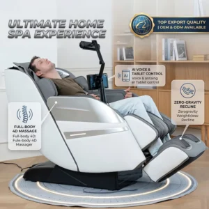 Manufacturers Rolling Zero Gravity 4D Full Body Massage Chair for Home Use with 12 Auto Programs Massage System