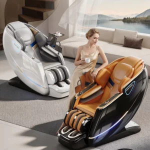 Massage Chair 6D Jade Ultra Dual Movement Factory Direct Zero Gravity Full Body Airbag Heating Timing Control 2 Year