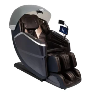 Massage Chair Black Beige 4D Luxury Full Body Zero Gravity SL Track Recliner Musical Rhythm Massage Chair