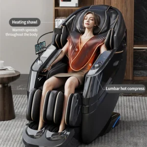 Massage Chair Dual Movement Zero Gravity Electric Full Body Massage Chair Luxury 4D Comes with Phone Tablet Stand