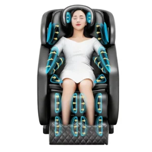 Massage Chair Full Body 8D Zero Gravity Luxury with Manual Wired Control and Air Pressure System for Home Relaxation