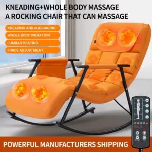 Massage Office Chair Multifunctional Reclining and Rocking Luxury Zero Gravity Relaxation Massage Chair for the Whole Body