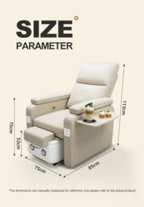 Massage Pedicure Chair Salon Furniture Nail Foot Massage SPA Multi Function Series 3