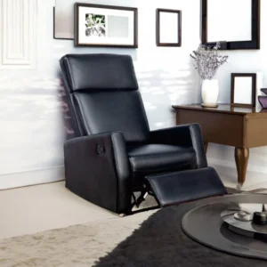 Massage Single Sofa Adjustable Home Theater Seating with Thick Cushion and High Back Padded Backrest Recliner Chair