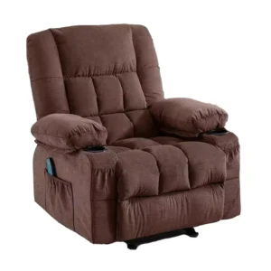 Massage Swivel Rocker Recliner Chair with Vibration Massage and Heat Ergonomic Lounge Chair for Living Room with Rocking