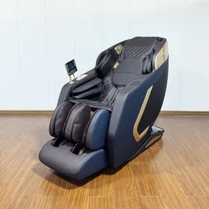 Modern 120W Zero Gravity Leather Massage Chair Full Body AI Voice Control Heat Feature Timing Control Universal Voltage