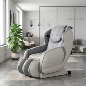Modern 3D Shiatsu Zero Gravity Full Body Foldable Portable Leather Massage Chair Musical Function for Legs Home Office Use
