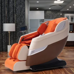 Modern 4D L Track Massagestuhl Full Body Neck Head Foot Massager 3D Zero Gravity Shiatsu Heating Air Pressure Massage Chair