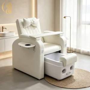 Modern Beauty Nail Salon Electric Adjustable Reclining Whirlpool Tubeless Foot Massage Chair with Multi Function Spa