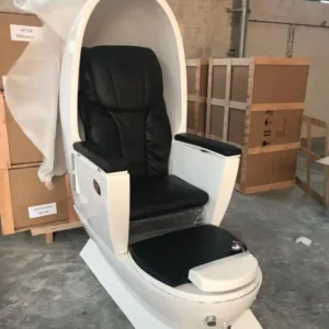 Modern Black New Egg Shape SPA Pedicure Chair SPA Chair with Magnet Whirlpool Jaccuzi Tub