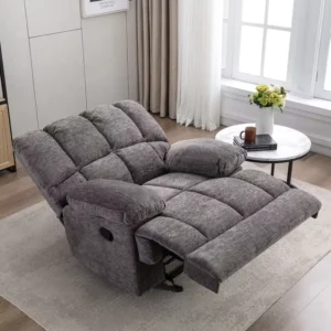 Modern Comfortable Manual Massage Wood Frame Glider Rocker Chair Recliner