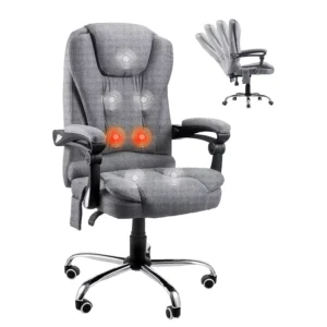 Modern Design Full Body Wireless Shiatsu Vibration Heating New Release Swivel Office Massage Chair with Footrest for Leisure