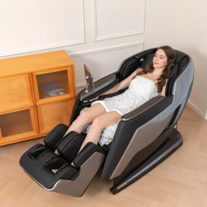 Modern Electric Full Body Recliner Zero Gravity Massage Chair with Bluetooth Remote Heated Airbag System for Home Office Spa Use