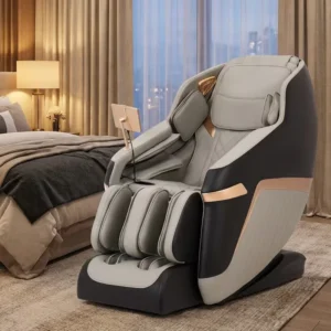 Modern Electric Portable Recliner Zero Gravity Massage Chair Quality Leather White Grey Ergonomic Design Custom Logo