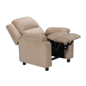 Modern Electric Recliner Living Room Velvet Sofa Set Comfortable Fabric Stretchable Wood Frame Kids Sofa Chair