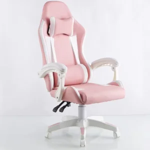 Modern Ergonomic Lift Chair Comfortable Reclining Lumbar Support Adjustable Height Revolving Feature Gaming Chair