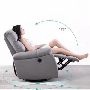Modern European Style Living Room Electric Single Lounge Leisure Leather Tv Massage Rocking Swivel Recliner Sofa Chair