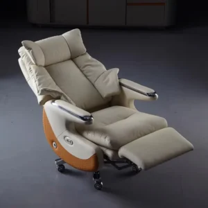 Modern Executive Office Chair New Design Luxury Swivel Genuine Leather Ergonomic Extendable Manual Electric Reclining Furniture