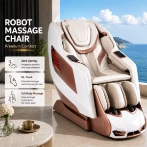 Modern Full Body Massage Chair Luxury 5D Zero Gravity Shiatsu Electric Heating SL Track Massage Chair