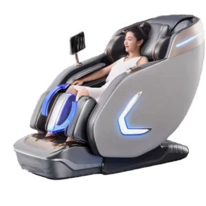 Modern Full Body Massage Chair with Air Pressure 3D Zero Gravity Heating Targeting Neck Back Shoulder Waist Buttock & Foot