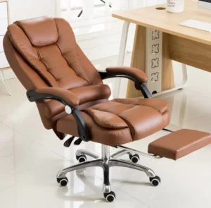 Modern Home Office Ergonomic Swivel Gamer Chair Boss Leather Massage Reclining Executive Lift Chair with Fabric Design