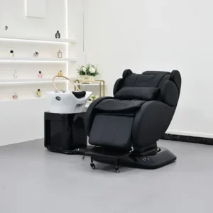 Modern Lay Down Washing Shampoo Bowl and Bed Hair Salon Furniture Electric Adjustable Hairdressing Massage Shampoo Chair