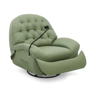 Modern Leather Electric Massage Recliner Chair Power Adjustable Backrest USB Charging Port Eco Friendly Materials Foldable