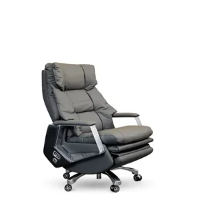 Modern Leather Executive Chair Reclining Dual-purpose Smart Electric Massage Chair Comfortable Sedentary Business Office Chair