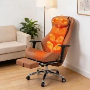 Modern Luxurious Simplicity Foldable Neck Back and Hip Relaxation Massage Automatically Hip Heating Office Massage Chair