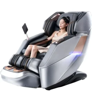 Modern Luxury 4D Shiatsu Air Electric Massager Chair Zero Gravity with Full Body Leather Manipulator Waist Leg Neck Foot Massage