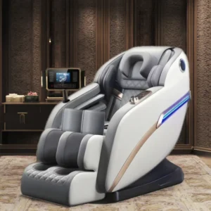 Modern Luxury 4D Zero Gravity Massage Chair PU Leather Air Pressure Bluetooth System OEM ODM Logo Body Spa Massage Seat