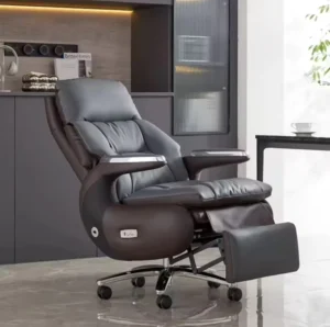 Modern Luxury Executive Swivel Chair New Design Manual Electric Reclining Boss Chair Synthetic Leather For Home Use