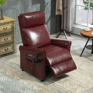 Modern Luxury Full Body Massage Chair Zero Gravity Feature with Extendable Design Durable Synthetic Leather Upholstery