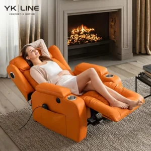 Modern Luxury Living Room Relax Electric Recliner Single Sofa Swivel Glider Massage Recliner Chair With Cup Holder
