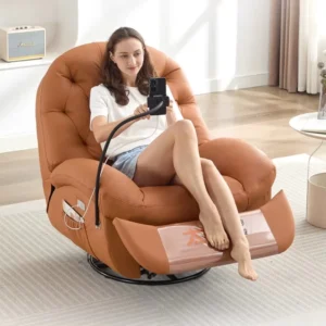 Modern Luxury Living Room Swivel Electric Massage Chairs Lounge Arm Rocking Sofa Relaxing Recliner Tufted Lazy Furniture Design