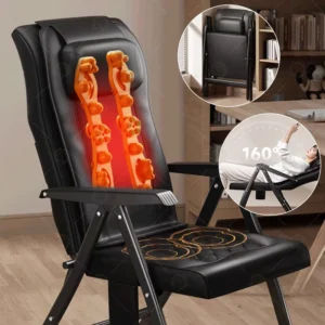Modern Luxury Portable Foldable Massage Office Chair Heating Full Back Kneading Shiatsu Vibrating Office Massage Chair Reclining
